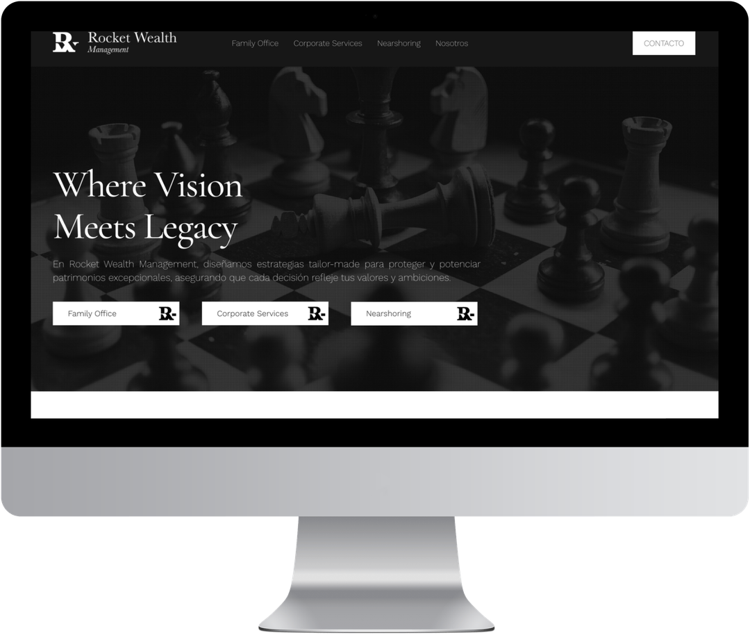 Rocket Wealth Management: captura histórica del proyecto