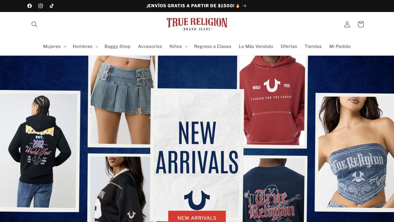Sitio web de True Religion